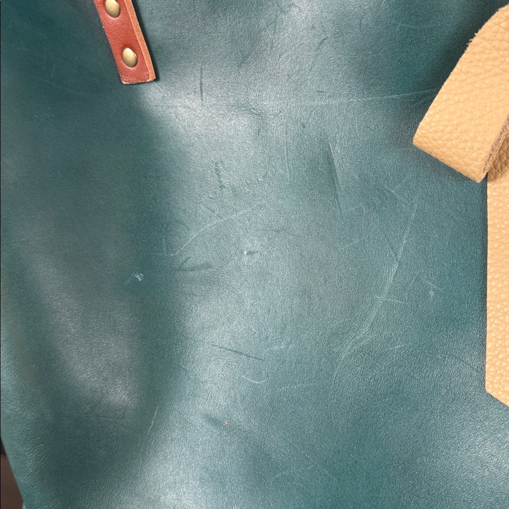 Elegant Portland hand made real leather Tote Bag. B24 - Picture 10 of 10